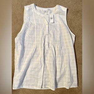 GAP Factory Sleeveless Pintuck Top